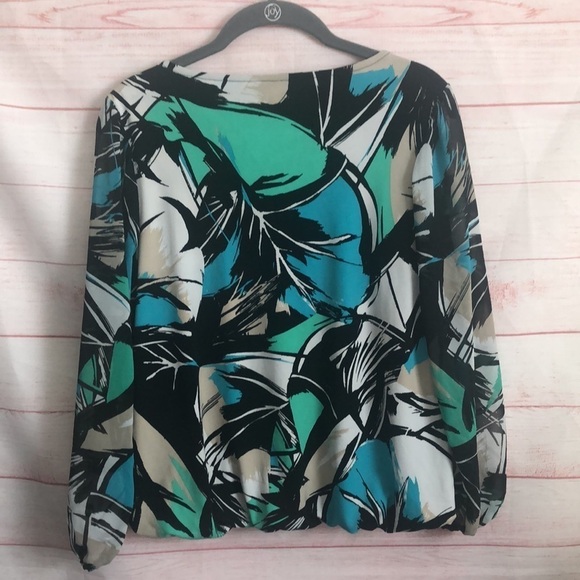 Alfani Multicolor Petite Blouse P/P - Picture 6 of 6